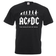 AC/DC Evolution Of Rock T-shirt  Mens Kids Sizes Angus Young Let There B... - £16.36 GBP