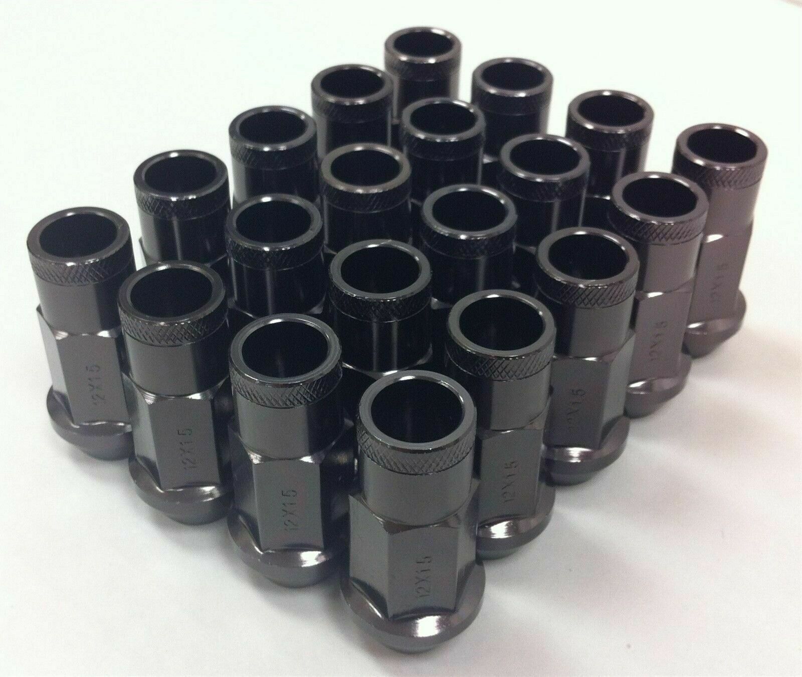 Yonaka Overstock Bulk Qty 100 Gray Grey Forged Aluminum Open End Lug Nut 12x1.25 - $207.89