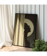 Minimalist Abstract Woman Silhouette Wall Art, Modern Afrocentric Geomet... - $2,500,000.00