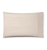 Sferra Celeste Mushroom King Pillowcases Pair Brown Cotton Percale Italy NEW - £73.69 GBP