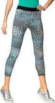 HUE Womens Exposed Waistband Active Capri Leggings size X-Large Color Blue - £34.41 GBP