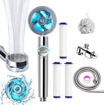 High-Pressure Shower Heads, Handheld Turbo Fan Showers, A Kit, Degree Rotation. - $39.97