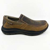 Skechers Expected 2.0 Norlo Dessert Mens Leather Slip On Water Repellant Shoes - £54.75 GBP