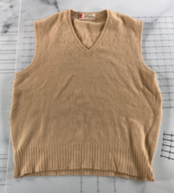 Vintage Scottish Export House Cashmere Sweater Vest Mens Small V Neck Br... - £27.23 GBP