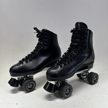 Vintage 1999 Sure Grip Super X 7L Black Leather Roller Skates Sz 9 Men&#39;s... - £110.60 GBP