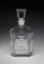 Brogan Irish Coat of Arms Whiskey Decanter (Sand Etched) - £42.47 GBP