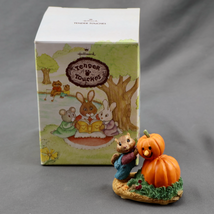 Hallmark Tender Touches Building a Pumpkin Man Chipmunk Halloween Jack O... - $24.97