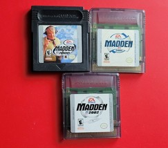 Madden NFL Football 2000 2001 2002 Nintendo Game Boy Color Authentic Lot... - $23.34