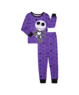 Nightmare Before Christmas Girls Halloween Snug Fit 2-Piece Pajama Set, ... - $395.72 MXN