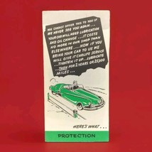 Carlife Insurance Auto Repair Service Cartoon Vintage Booklet Ad - £9.73 GBP