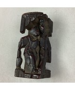 African Hand Carved Wooden Sculpture Figurine - 4” - $282.06 MXN