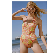  New Anthropologie Sanctuary Reversible Halter One-Piece Swimsuit $125 SMALL - £56.11 GBP