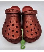 Crocs Classic Glitter Clog Men Red Color Size US 11 New - $1,943.27 MXN