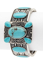 Oversize Square Western Stretch Bracelet - £18.53 GBP