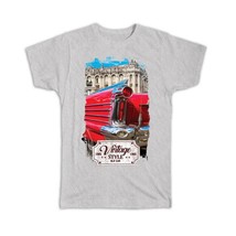 Vintage Style Old Car : Gift T-Shirt Retro Cars Lover Garage Luxury For Father G - £14.41 GBP