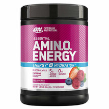 Optimum Nutrition Essential Amino Energy + Electrolytes, Wild Berry, 1.51 lbs - £41.68 GBP