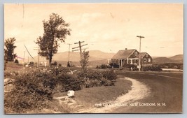 Vintage RPPC The Gray House New London NH Postcard landscape road - £11.67 GBP