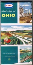 Ohio Sohio Road Map 1955 - £5.72 GBP