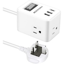 Uk Ireland Scotland Travel Plug Adapter, Us To Uk Plug Adapter With 3 Outlets 3  - £27.17 GBP