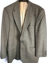 Robert Stock Sport Coat Size 42R Mens Houndstooth Blazer Jacket Silk Wool - £13.69 GBP