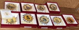 The Hummel Gold Christmas Ornament Lot Of 9 W/ Boxes - $13.88