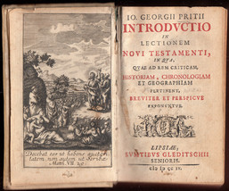 1704 Introductio Lectionem Novi Testamenti Pritius Pritz Protestant Lutheranism - £970.74 GBP