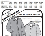 Adult’s Polar Lodge Jacket Coat #532 Sewing Pattern (Pattern Only) gp532 - $10.00
