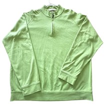 Fairway and Green Men&#39;s XXL 1/4 Zip Long Sleeve Lime Green Pull Over 2X - £27.22 GBP