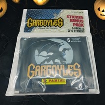Vintage 1996 Gargoyles Panini Sealed Album Sticker Pack 5 Packs (6 Stick... - $19.39