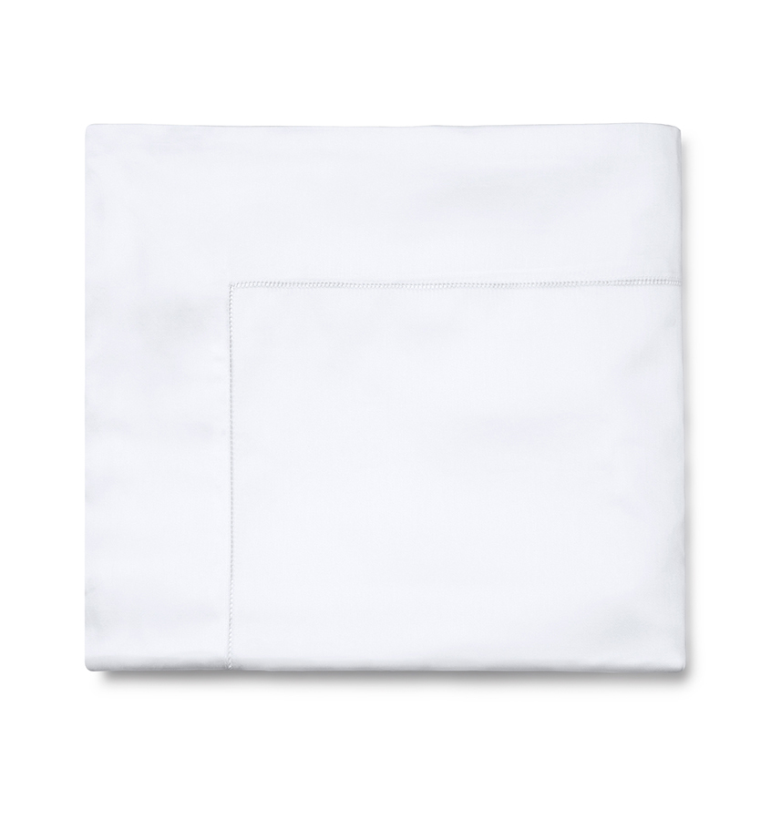 Sferra Fiona White Sateen 100% Long Staple Cotton Sheets or Pillowcases - £99.68 GBP - £199.37 GBP