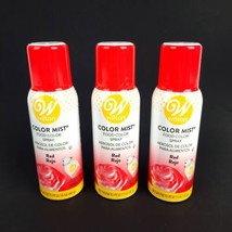 (Lot of 3) Wilton 1.5 Oz Red Color Mist Food Color Spray For Cakes Cupca... - £13.93 GBP