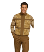 Men's Fancy European Sweater Jacket By Silversilk Fashionable 11012 Tan - €129,87 EUR Men's Fancy European Sweater Jacket By Silversilk Fashionable 11012 Tan - €129,87 EUR