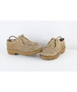 Vtg 90s Y2K Mudd Womens 10 Baby Doll Suede Leather Chunky Platform Shoes... - $133.60