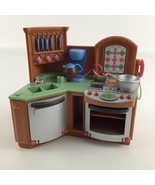 Loving Family Dollhouse Replacement Kitchen Corner Sounds Sink Stove Dis... - $30.93 CAD