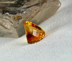 Natural Yellow Citrine Fancy Faceted Cut 13.33 Carats Gemstone Pendant Designing - £113.90 GBP