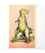 1975 TYRANNOSAURUS REX T-Rex Dinosaur Card Vintage Prehistoric Illustrat... - $460.08 MXN