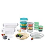 ANCHOR HOCKING ~ 30 Piece ~ Food Storage Containers &amp; Baking Dishes ~ Glass - $1,301.90 MXN