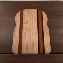 Bread Shaped Cutting Board Charcuterie Tray Kitchen Decor Mixed Wood 8 X 11 - $19.00