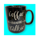 Large Designer Mug Cup “Coffee Before Talkie,” signed Primitives by Kathy. - £11.32 GBP