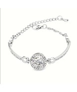 Women Ladies Fashion Cubic Zirconia Bracelet Adjustable Jewelry Free Shi... - $9.89