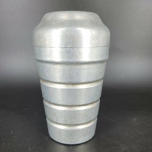 Vintage Aluminum Lidded Tumbler/Shaker 6&quot;Tall  Made in Italy - £10.53 GBP