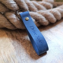 Drive Safe Keychain for Boyfriend Personalized Leather Keychain. Custom ... - £21.33 GBP