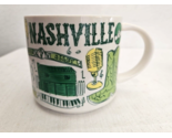 Starbucks Been There Series Nashville Tennessee Mug 14 oz Green Yellow M... - £12.56 GBP
