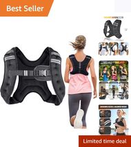 12 lbs Weighted Vest with Iron Pellets - Ideal for Jogging &amp; Training - $33.61