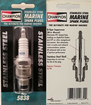 Champion Marine Spark Plug 5838 Stainless Steel Replaces: L78V 833 833M 838 838M - £3.15 GBP