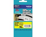 Brother Laminated Flexible ID Black on Yellow 1/2 Inch Tape - Retail Pac... - $23.74
