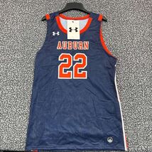 Auburn Tigers #22 Jersey Shirt Men Large Blue Under Armour Sleeveless New L - $54.28 CAD