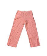 Chico’s Coral Linen Blend Pull On Straight Ankle Pants Size 1.5 (US 10) NWT - $36.20