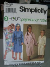 Simplicity 8090 Toddler's Pajamas, Nightshirt, Robe & Tie Belt Pattern - Sz 2-3 - $9.24