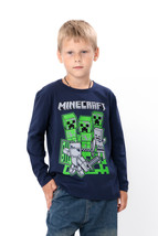 Boys’ Pullover – Minecraft Print &amp; Soft Cotton Knit, Any season,  Nosi s... - €23,80 EUR+